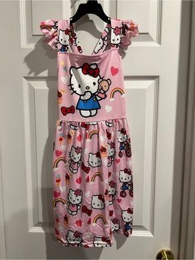 Hello Kitty Pink Rainbow Print Girls